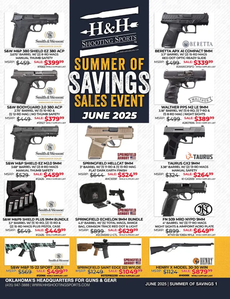 H&H Shooting Sports Summer of Savings Sales Event in June 2025