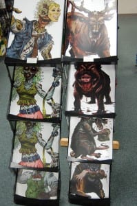 A collection of comic books featuring vibrant illustrations of zombies on their covers in Oklahoma City
