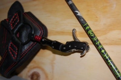 The swept-back trigger design of the Tru-Fire Hardcore helps the archer to not “punch” the release. Image by Derrek Sigler.