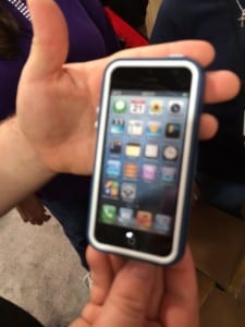 Open Pelican ProGear Extreme Protection Case on an iPhone at H&H Shooting Sports in Oklahoma City
