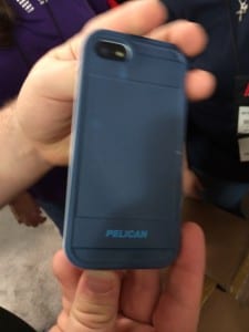 Pelican ProGear Extreme Protection Case Backside on a Iphone 