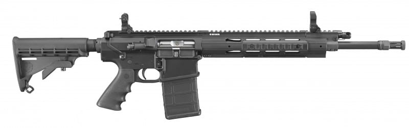 The SR-762 features a heavy contour, 16.12” chrome-lined, cold hammer forged barrel with a 1:10” twist rate.